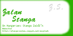 zalan stanga business card